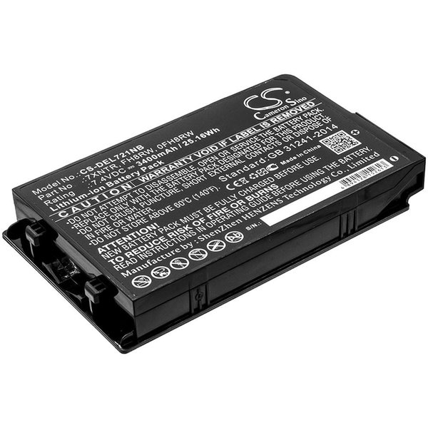 Ilc Replacement for Dell Latitude 7202 Rugged Tablet Battery WX-LJTE-4